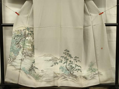 平和屋着物■豪華色留袖 作家物 手描き 風景文 暈し染め 正絹 逸品 DABE0492ya