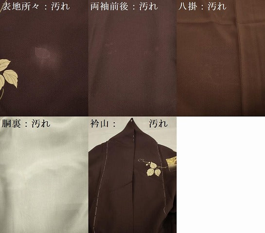 平和屋着物■訪問着 刺繍 花鳥文 金彩 正絹 逸品 DABE0495ya