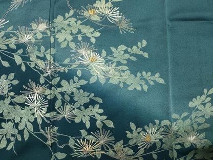 平和屋着物■訪問着 刺繍 枝松文 暈し染め 金銀彩 正絹 逸品 DABE0497ya