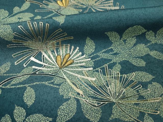 平和屋着物■訪問着 刺繍 枝松文 暈し染め 金銀彩 正絹 逸品 DABE0497ya