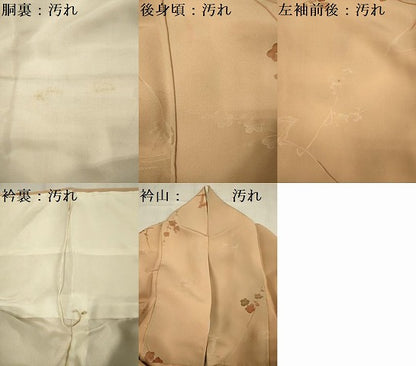 平和屋着物■上質な小紋 地紋起こし 枝梅文 暈し染め 正絹 逸品 DABE0501ya