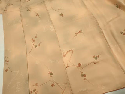 平和屋着物■上質な小紋 地紋起こし 枝梅文 暈し染め 正絹 逸品 DABE0501ya