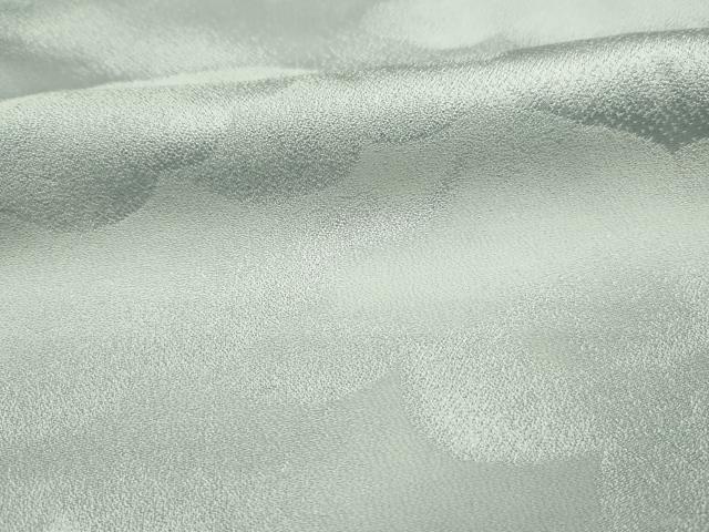 平和屋着物■上質な色無地 雲重ね地紋 秘色色 正絹 逸品 DABE0502ya