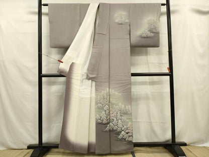 平和屋着物■訪問着 樹林文 暈し染め 正絹 逸品 DABE0508ya