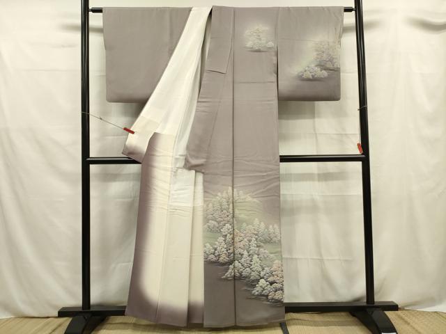 平和屋着物■訪問着 樹林文 暈し染め 正絹 逸品 DABE0508ya