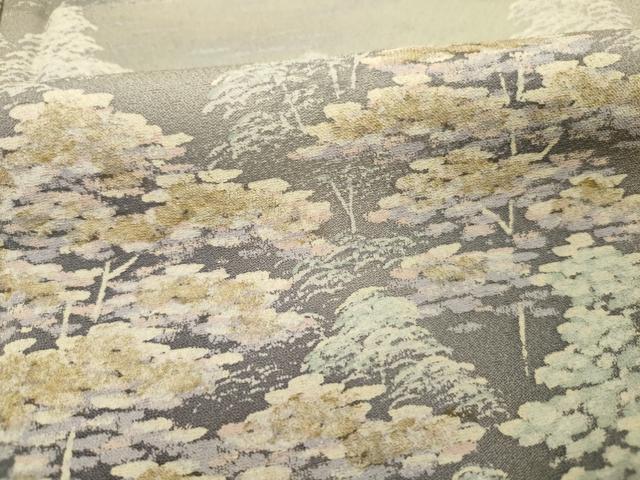 平和屋着物■訪問着 樹林文 暈し染め 正絹 逸品 DABE0508ya