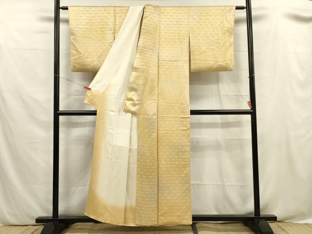 平和屋着物■上質な小紋　菊青海波地紋　暈し染め　正絹　逸品　DABE0519ya