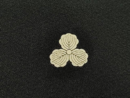 平和屋着物■豪華黒留袖　友禅　作家物　浜松花文　正絹　逸品　DABE0588qa