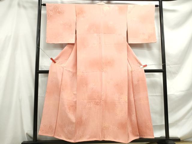 平和屋着物■上質な小紋 菊尽くし 暈し染め 正絹 逸品 DABE0610qa