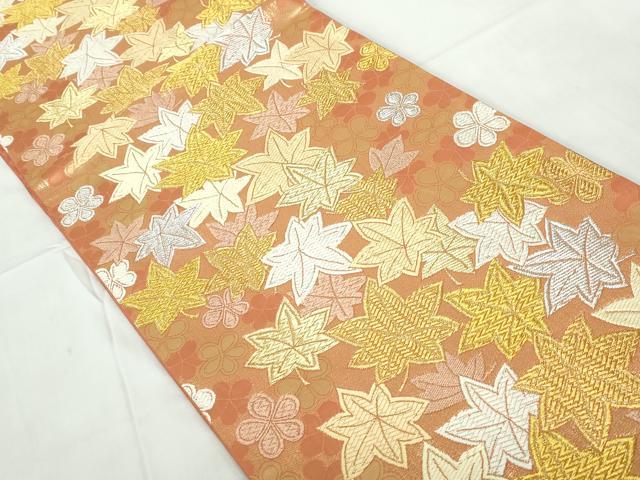 平和屋着物▽六通柄袋帯　スリーシーズン帯　春　夏　秋　鳳凰花丸文　唐獅子　金銀糸　正絹　逸品　DAAZ0358ps 平和屋着物◎六通柄袋帯 唐織 花鳥丸文 黒地 金銀糸 正絹 逸品