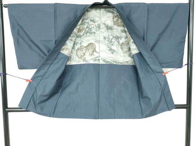 平和屋着物■男性　本場大島紬　アンサンブル　80亀甲　総詰め　正絹　逸品　DABE0736qa