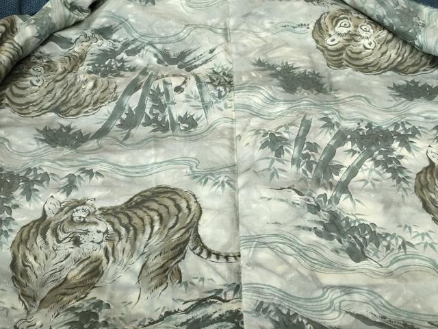 平和屋着物■男性　本場大島紬　アンサンブル　80亀甲　総詰め　正絹　逸品　DABE0736qa