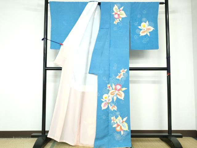 平和屋着物●訪問着　吉祥花唐草文　金彩　正絹　逸品　CABB4600yc 平和屋着物□訪問着 唐草花文 金彩 正絹 逸品 DABE0747qa