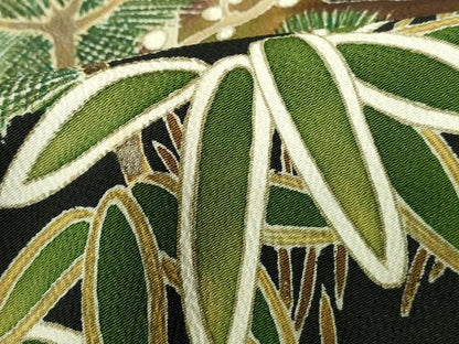 平和屋着物■豪華黒留袖 松竹梅 金彩 正絹 逸品 DABE0758qa
