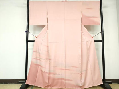 平和屋着物■訪問着　箔散らし文　暈し染め　銀彩　正絹　逸品　DABE0770qa