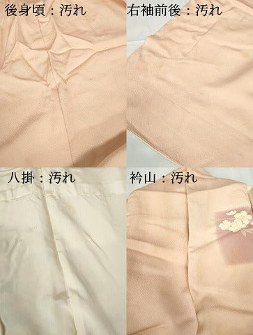 平和屋着物■訪問着　手描き　枝花文　暈し染め　正絹　逸品　DABE0772qa