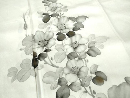 平和屋着物■訪問着　手描き　枝花文　金彩　正絹　逸品　DABE0782qa