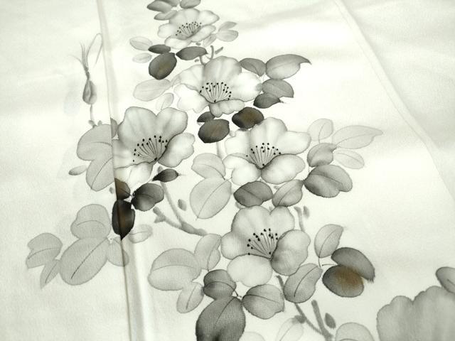 平和屋着物■訪問着　手描き　枝花文　金彩　正絹　逸品　DABE0782qa