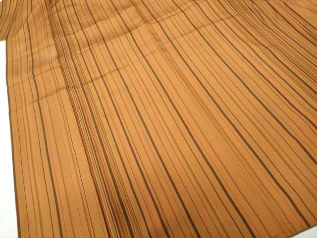 平和屋着物■上質な小紋　間道　鬼しぼ縮緬　正絹　逸品　DABE0784qa