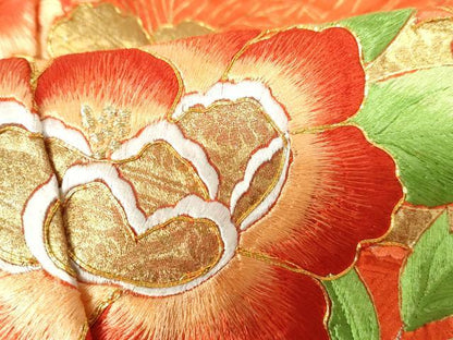平和屋着物■豪華振袖　駒刺繍　絞り　雲取り枝花文　金銀糸　正絹　逸品　DABE0786qa