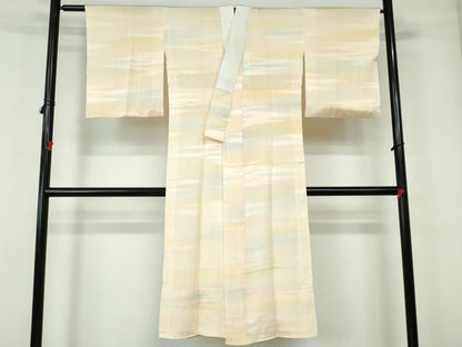 平和屋着物■長襦袢　袷　霞文　暈し染め　正絹　逸品　DABE0795qa