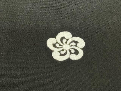 平和屋着物■豪華黒留袖　花松文　金彩　正絹　逸品　DABE0797qa