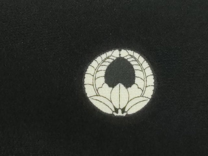 平和屋着物■豪華黒留袖 駒刺繍 風景花文 金銀彩 正絹 逸品 DABE0801qa