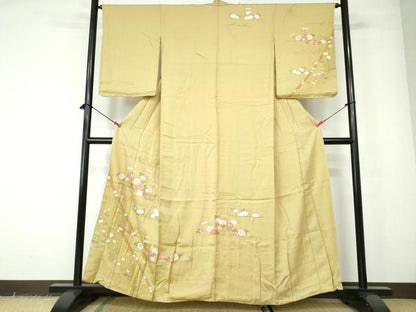 平和屋着物■訪問着 草花文 金彩 正絹 逸品 DABE0811qa