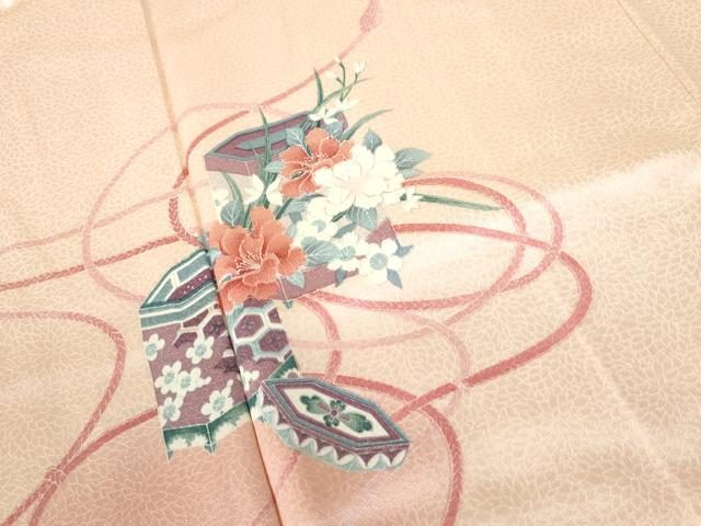 平和屋着物■訪問着　貝桶花文　暈し染め　高島屋扱い　正絹　逸品　DABE0812qa