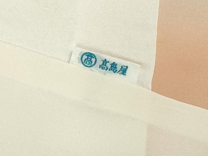 平和屋着物■訪問着　貝桶花文　暈し染め　高島屋扱い　正絹　逸品　DABE0812qa