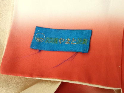 平和屋着物■訪問着　駒刺繍　エ霞花車文　金彩　やまと誂製　正絹　逸品　DABE0817qa