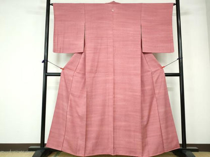 平和屋着物■上質な小紋　霞文　正絹　逸品　DABE0824qa