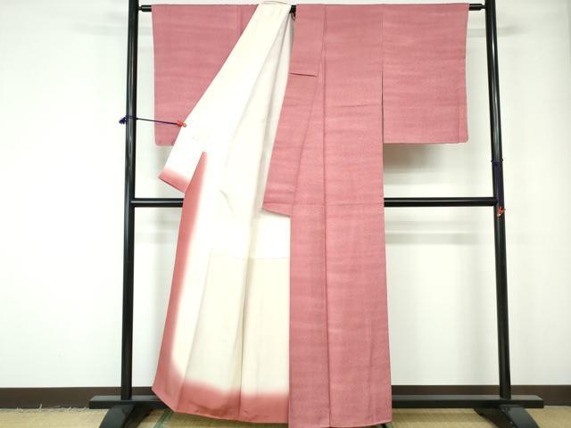 平和屋着物■上質な小紋　霞文　正絹　逸品　DABE0824qa