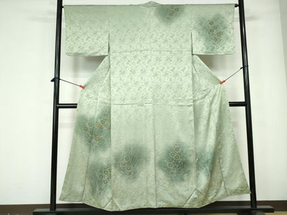 平和屋着物■訪問着　草花文　暈し染め　正絹　逸品　DABE0871qa