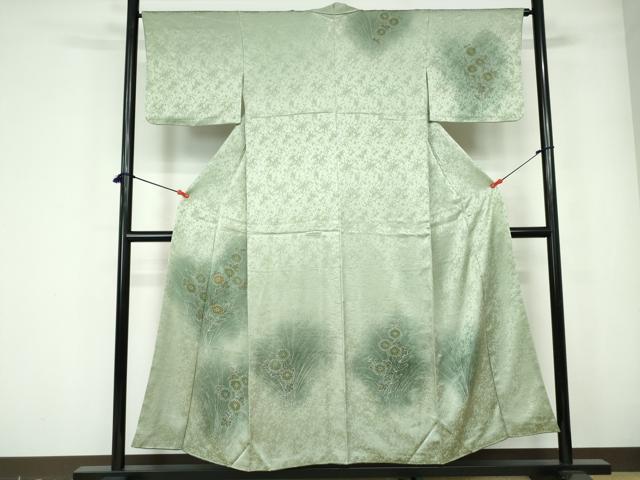 平和屋着物■訪問着　草花文　暈し染め　正絹　逸品　DABE0871qa