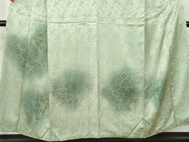 平和屋着物■訪問着　草花文　暈し染め　正絹　逸品　DABE0871qa