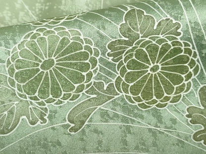 平和屋着物■訪問着　草花文　暈し染め　正絹　逸品　DABE0871qa
