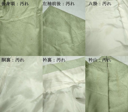 平和屋着物■訪問着　駒刺繍　枝梅文　金彩　正絹　逸品　DABE0872qa