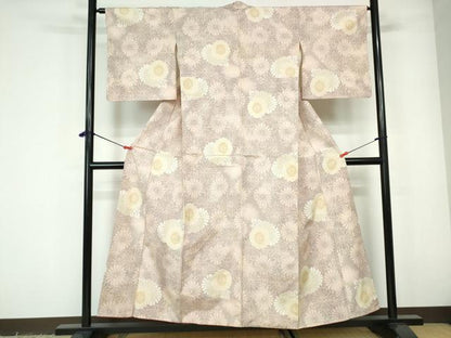 平和屋着物■上質な紬　花尽くし　やまと誂製　正絹　逸品　DABE0874qa