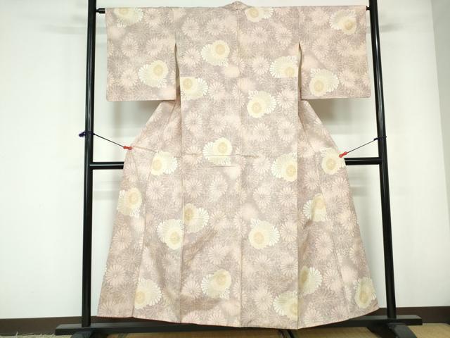 平和屋着物■上質な紬　花尽くし　やまと誂製　正絹　逸品　DABE0874qa