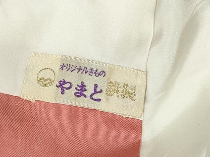 平和屋着物■上質な紬　花尽くし　やまと誂製　正絹　逸品　DABE0874qa