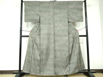 平和屋着物■小紋　松青海波文　洗える着物　DABE0876qa