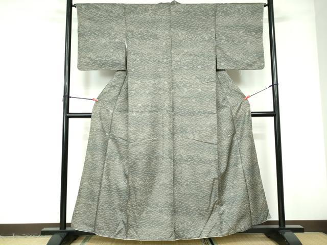 平和屋着物■小紋　松青海波文　洗える着物　DABE0876qa