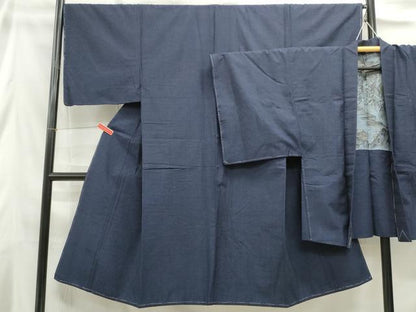 平和屋着物■男性 紬地 アンサンブル 霞間道 正絹 逸品 DABE0885qa