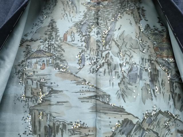 平和屋着物■男性 紬地 アンサンブル 霞間道 正絹 逸品 DABE0885qa