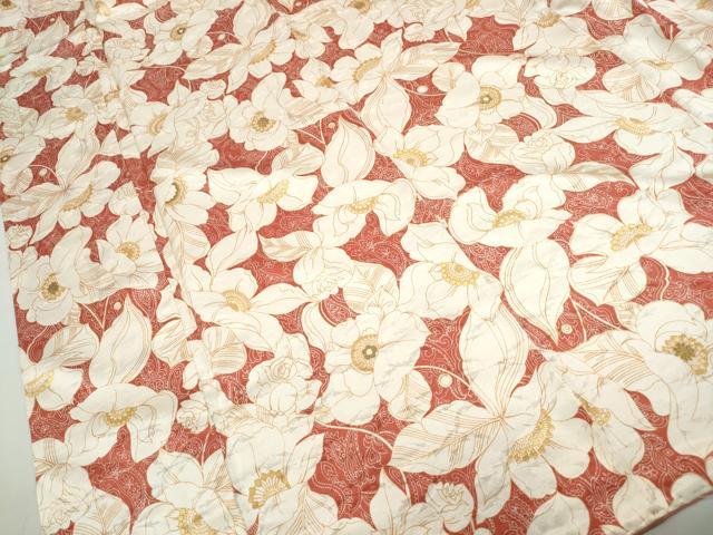 平和屋着物■上質な小紋 枝花文 ペイズリー柄 正絹 逸品 DABE0896qa