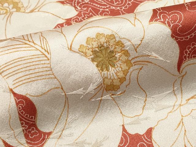 平和屋着物■上質な小紋 枝花文 ペイズリー柄 正絹 逸品 DABE0896qa
