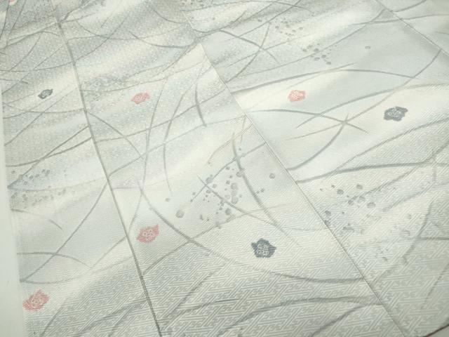 平和屋着物■上質な小紋 絞り 霞舞花文 暈し染め 正絹 逸品 DABE0898qa