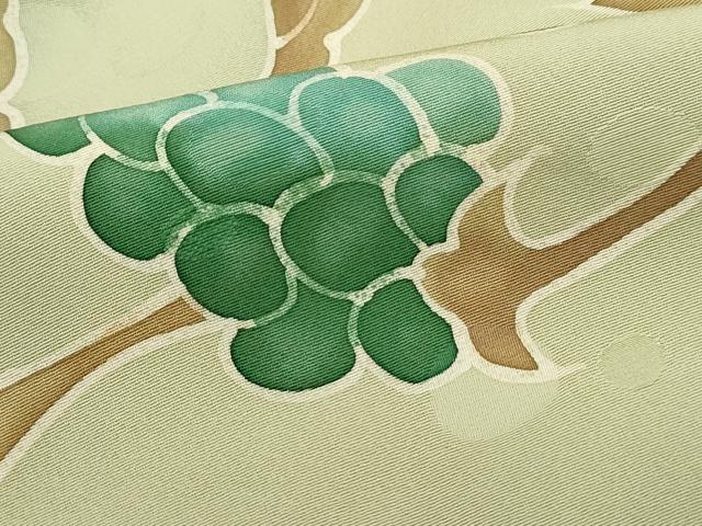 平和屋着物□上質な小紋 蔦の葉葡萄文 正絹 逸品 DABE0904qa