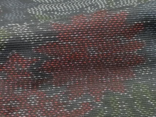 平和屋着物■本場大島紬 流水花文 正絹 逸品 DABE0910qa